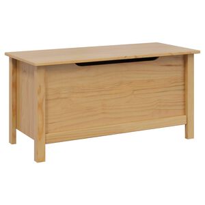 vidaXL Storage Box Hill Honey Brown 90 x 40 x 45 cm Solid Pine Wood