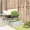 vidaXL Garden Planter Silver 60 x 60 x 50 cm Galvanised Steel