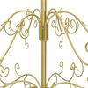 vidaXL Metal Christmas Tree with Stand Gold 150 cm Powder-coated Steel