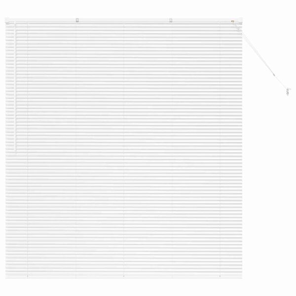 vidaXL Window Blind with Curtains Manual White Aluminium