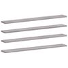 vidaXL Wall Shelves 4 pcs Grey Sonoma 80x10x1.5 cm Engineered Wood
