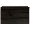 vidaXL Wooden Box with Lid and Handles Black 40x30x23cm Solid Wood Pine