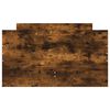 vidaXL Bed Frame with Drawers without Mattress Smoked Oak 90x200 cm