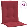 vidaXL Garden chair cushions 2 pcs Oxford Fabric Wine Red