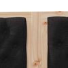 vidaXL Headboard Other Brown and black 200 cm Solid pine wood
