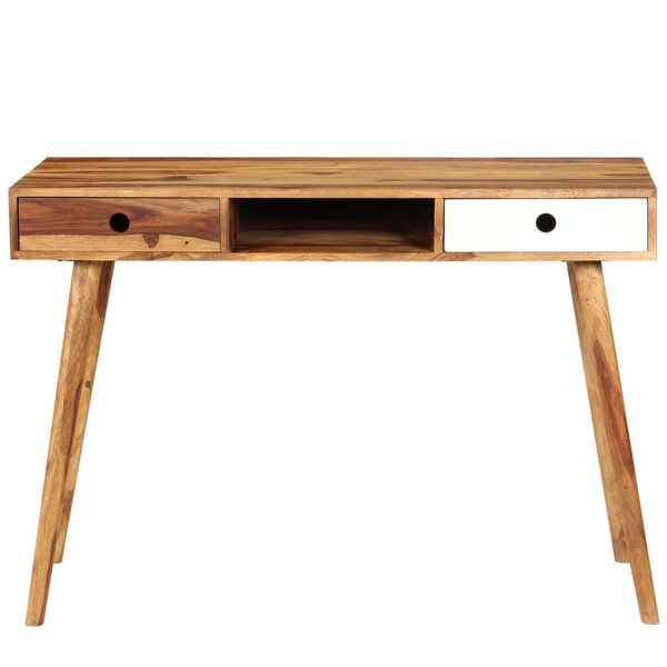 vidaXL Writing Desk 110x55x76 cm Solid Acacia Wood