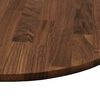 vidaXL Table Top Dark Brown &Oslash; 30 x 4 cm Solid Oak Wood