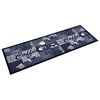 vidaXL Kitchen Carpet Washable Coffee Blue 45x150 cm