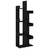 vidaXL Book Cabinet Black 48x25,5x140 cm Engineered Wood
