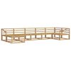 vidaXL Outdoor Sofa Set 7 pcs White Solid Acacia Wood