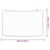 vidaXL Trailer Net with Elastic Rope White 6x3.5 m PP