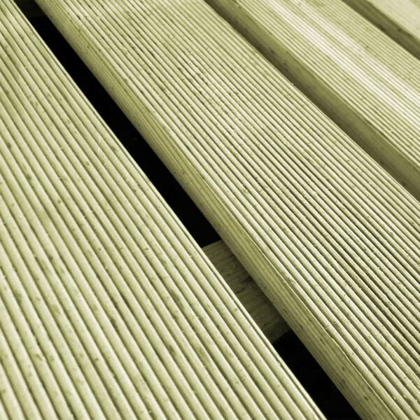 vidaXL 18 pcs Decking Tiles 50x50 cm Wood Green
