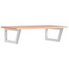 vidaXL Basin Shelf Wall Mounted Steel and Solid Wood Oak