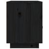 vidaXL Bedside Cabinets 2 pcs Black 40x34x45 cm Solid Wood Pine