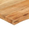 vidaXL Table Top 80x80x2.5 cm Live Edge Solid Wood Mango