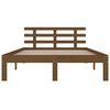 vidaXL Bed Frame without Mattress Honey Brown Solid Wood 200x200 cm