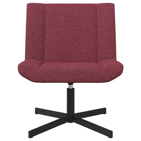 vidaXL Swivel Chair Wine Red 63 x 75 x 76 cm Fabric