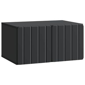 vidaXL Wall-Mounted TV Cabinet Black 59.5 x 41 x 30 cm Engineered Wood