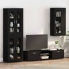 vidaXL Wall-mounted Cabinet Black 55 x 29 x 100 cm Engineered Wood