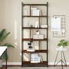 vidaXL Bookcase 6-Tier Brown Oak 76x32x192 cm Engineered Wood
