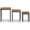 vidaXL Nesting Coffee Table Set 3 Pieces Solid Reclaimed Teak