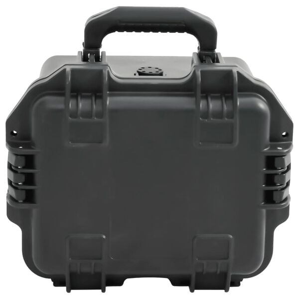 vidaXL Portable Flight Case Black 30x24.5x20 cm PP