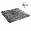 vidaXL Wall Panels 24 pcs Stone Grey 50 x 50 cm XPS Foam