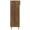 vidaXL Shoe Cabinet Brown Oak 30x35x105 cm Engineered Wood