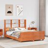 vidaXL Bed Frame without Mattress Wax Brown 140x190 cm Solid Wood Pine