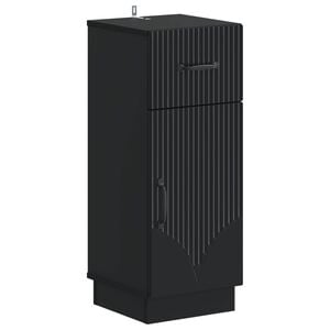 vidaXL Bathroom Storage Cainet HOORN Black 30 x 31 x 77 cm
