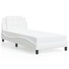 vidaXL Bed Frame without Mattress "Zadar" White 90x200 cm Faux Leather