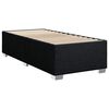 vidaXL Bed Frame without Mattress Black Single Fabric