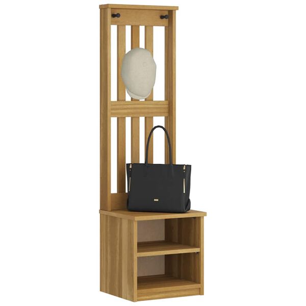 vidaXL Hall Tree SANDNES 45x40x159.5 cm Solid Wood Pine