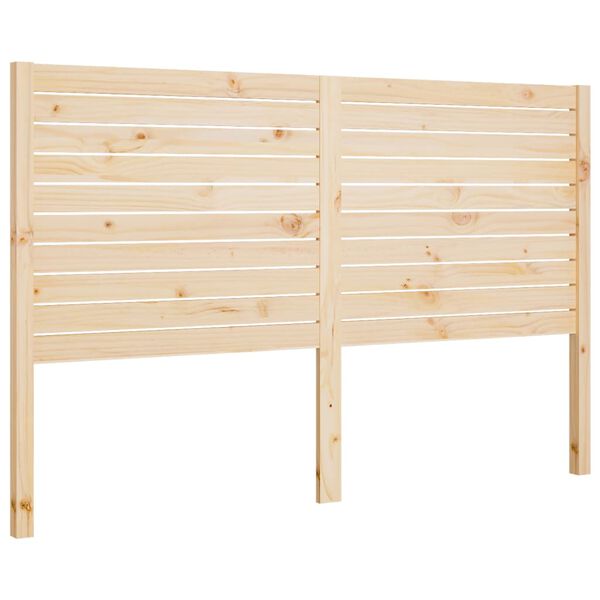 vidaXL Bed Headboard 156x4x100 cm Solid Wood Pine
