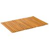 vidaXL Bath Mat Plain Brown 60 x 40 cm Wood