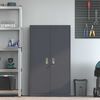 vidaXL Storage Cabinet 2 pcs Anthracite 80 x 40 x140 cm Steel