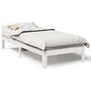 vidaXL Bed Frame without Mattress White 80x200 cm Solid Wood Pine