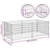 vidaXL Dog Kennel Black 200x100x70 cm Steel