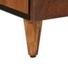 vidaXL Sideboard with Door Walnut 40 x 33.5 x 75 cm Solid Mango Wood