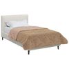 vidaXL Full Year Duvet Taupe 135 x 200 cm Microfiber and Teddy fleece