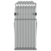 vidaXL Log Holder Silver 234x45x100 cm Galvanised Steel