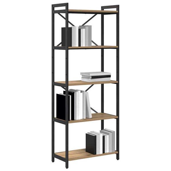 vidaXL Bookshelf Artisan Oak 60 x 30 x 155 cm Engineered Wood