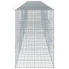 vidaXL Gabion Basket with Cover 800x100x150 cm Galvanised Iron