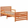 vidaXL Bed Frame with Headboard Wax Brown 80 x 200 cm Engineered Wood