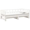 vidaXL Pull-out Day Bed without Mattress White 2x(90x200) cm