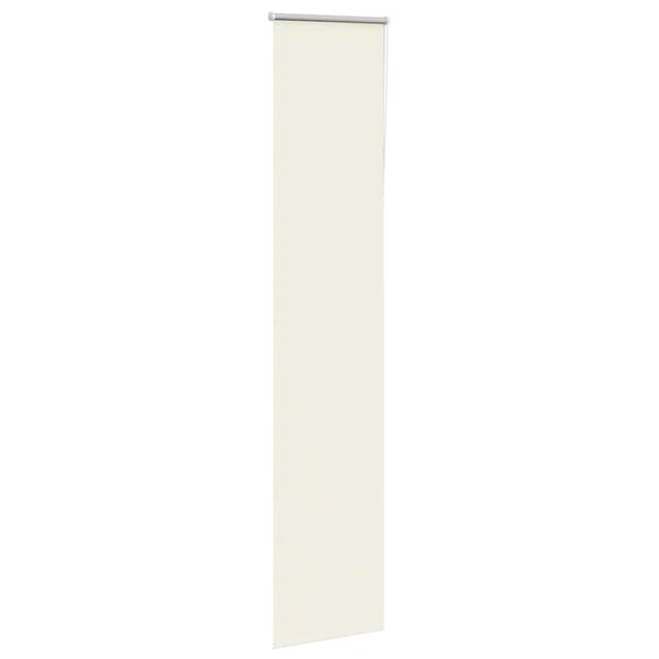 vidaXL Roller Blind Blackout Off White 50x210 cm Fabric Width 45.7 cm Polyester