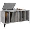 vidaXL Record Cabinet Concrete Grey 100x38x48 cm Engineered Wood