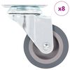 vidaXL 8 pcs Swivel Casters 50 mm