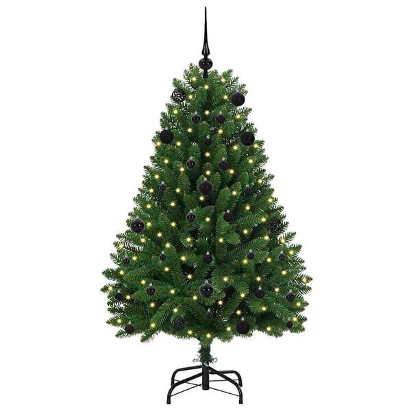 vidaXL Artificial Christmas Tree Green 150 cm PVC and Metal