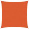 vidaXL Sunshade Sail 160 g/m&sup2; Orange 3x3 m HDPE